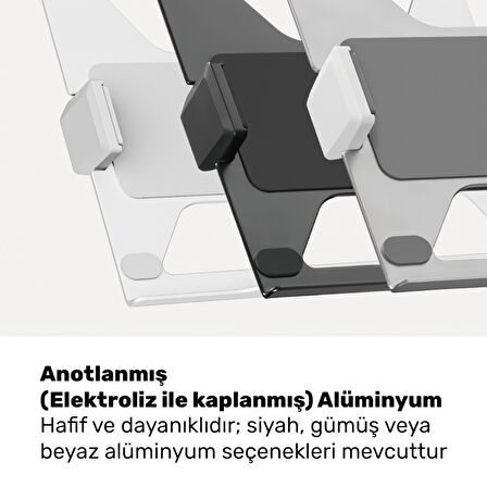 NPO STDNBH6 11.6"-17.3" Notebook/Laptop Tutucu Tepsi VESA 75x75 Uyumlu Monitör Kolu Aparatı