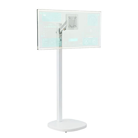 NPO STD5611TW 17"-35" Amortisörlü Tekerlekli VESA Uyumlu Dikey/Yatay Mobil Monitör/TV Standı