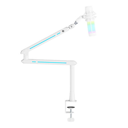 NPO STD191LW Elysium Profesyonel RGB Işıklı Amortisörlü Yayıncı Stüdyo Mikrofon Kolu