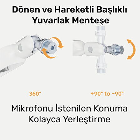 NPO STD191LW Elysium Profesyonel RGB Işıklı Amortisörlü Yayıncı Stüdyo Mikrofon Kolu