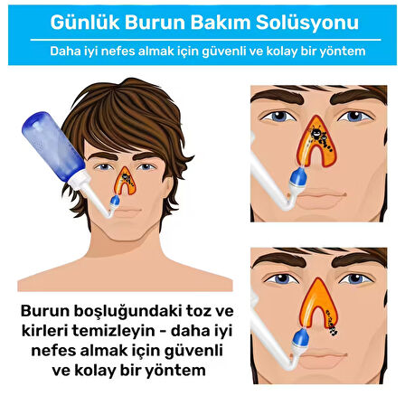 Waterpulse YT-300 Profesyonel Burun Temizleme Taşınabilir Nazal Bakım Burun Duşu Pembe