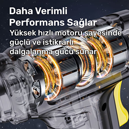 NPO HP03 150PSI 3600Mah Şarjlı Led Işıklı LCD Ekranlı Çok Amaçlı Taşınabilir Dijital Hava Pompası