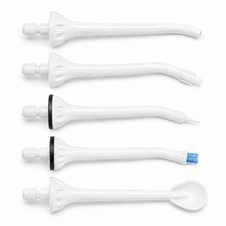 NPO Nicefeel FC5610 Uyumlu 5’li Ağız Duşu Yedek Uç Seti – Standart, Ortodontik, Periodontal, Plak ve Dil Temizleme Başlıkları
