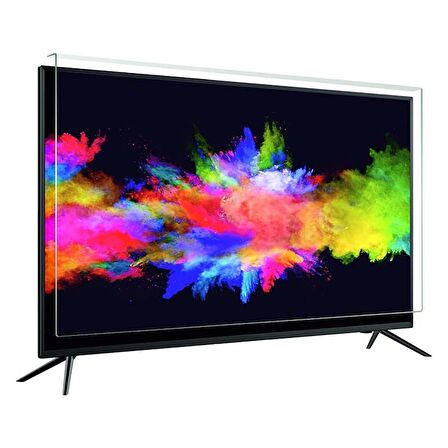 Bestoclass Xiaomi Mi Uyumlu Tv Q1 75" Tv Ekran Koruyucu Düz (Flat) Ekran