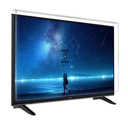 Bestomark Kristalize Panel Weston WS-43ALT Tv Ekran Koruyucu Düz (Flat) Ekran