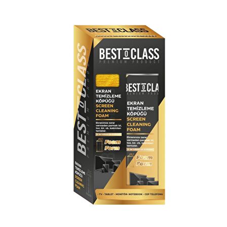 Bestoclass Premium Product Ekran Temizleme Köpüğü 500Ml - Tv, Monitör, Tablet, Telefon, Laptop için genel temizleme köpük - Antistatik