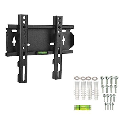 Bestoclass Premium Product Hitachi 32HB4T61  Sabit Duvar Tipi Tv Askı Aparatı ( Kademeli ve Aşağı,Yukarı,Yatay Hareket Özellikli)