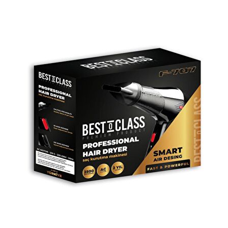 Bestoclass Premium Product F-707 Professionel Saç Kurutma Fön Makinesi