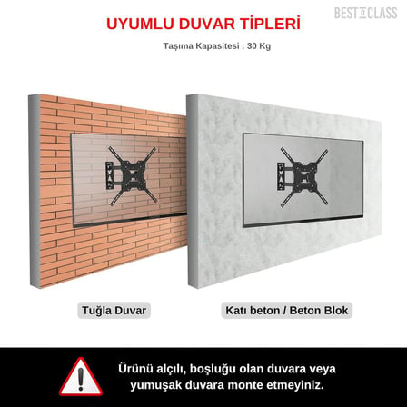 Bestoclass Axen AX40DAB015 Hareketli Tv Askı Aparatı
