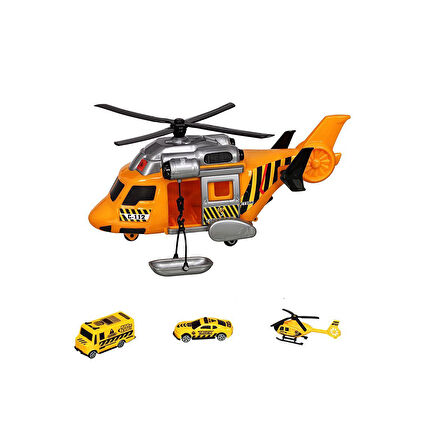 ERN-2006 Heroes Toys Helikopter İnşaat Seti Arabalı - Eren Oyuncak