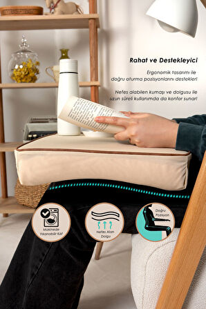 Dizüstü Bilgisayar Sehpası Ped/Yastık Bej