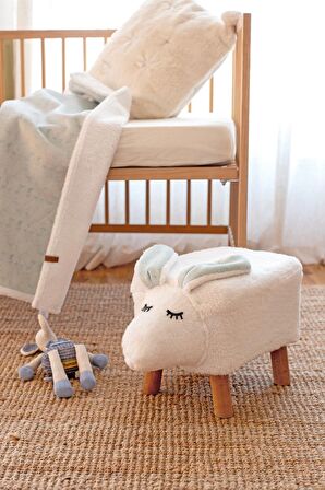 Dekoratif Puf/Tabure Fluffy Zoo Bunny