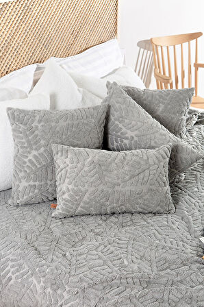 Iskandinav Yatak Örtüsü ÇK Set Forest Gri