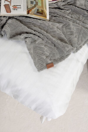 Iskandinav Yatak Örtüsü ÇK Set Forest Gri