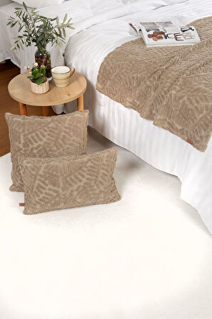 Jakarlı Yatak Runner Set Forest Natural