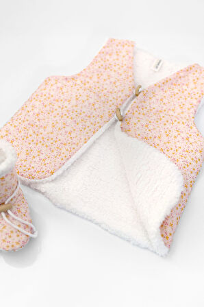 Bebek Yelek & Patik 12-18 AY Leila Pembe