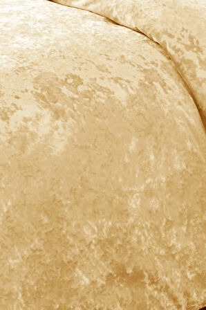 Kadife Yatak Örtüsü Ç.K Set 230x250 Hardal