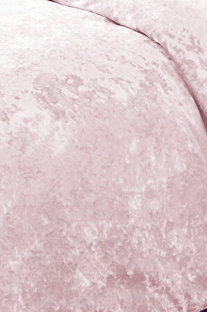 Kadife Yatak Örtüsü Ç.K Set 230x250 Pudra