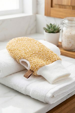 Yumuşak Banyo Kesesi Eldiven Yetişkin Duş Süngeri Hassas vücut Lifi