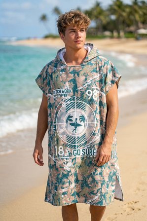 Oversize Plaj Panço Havlu Genç Yetişkin Kapşonlu Deniz Havuz Doğa Dalış Yüzücü Kamp Havlusu Go Surf