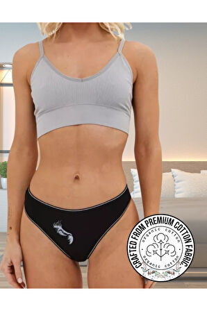 ALYA UNDERWEAR Kadın Külot, Renkli Pamuklu Slip Külotlar Bikini Kesim (5'Lİ PAKET) Çok Renkli