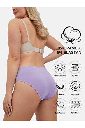 ALYA UNDERWEAR Anne Kız Kombin Pamuklu Külot - Beyaz Slip İç Çamaşırı - 5'li Paket