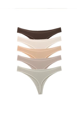 ALYA UNDERWEAR Kadın Pamuklu Tanga Külot - 5'li Paket S, P20