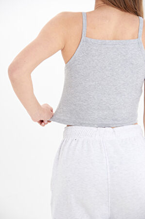 ALYA UNDERWEAR Kaşkorse Geniş Yaka Askılı Crop