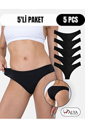 ALYA UNDERWEAR Kadın Brazilian Külot 5 Adet (TEN)