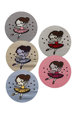 ALYA UNDERWEAR Kedi Baskılı Pamuklu Kız Çocuk Külot, Renkli Slip Külot