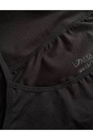 Kadın Pamuklu Ip Askılı Oval Yaka Atlet ( 3'lü, Siyah, Beyaz, Ten - XL )