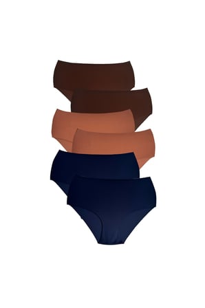 Kadın Dikişsiz Külot Lazer Kesim Yüksek Bel İz Yapmayan Büyük Beden Hayalet Külot #izbırakmaz 6'lı Paket