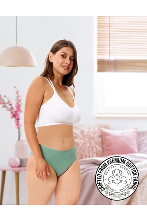 ALYA UNDERWEAR Kadın Külot Basic Slip Renkli Pamuklu Iç Çamaşırı 10'lu Paket