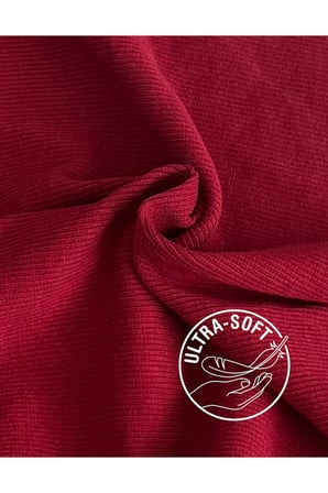 ALYA UNDERWEAR Kaşkorse Tam Boğazlı Body Sweatshirt, Fitilli Kumaş, Likralı
