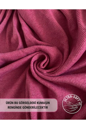 ALYA UNDERWEAR Pamuklu Kaşkorse V Yaka Body Sweatshirt, Fitilli Kumaş Likralı Bluz, Badi
