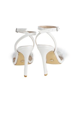 Diva Tüylü Stiletto Beyaz