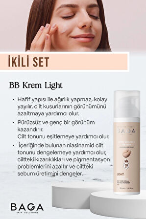 Baga BB Krem Light & BB Krem Medium İkili Set