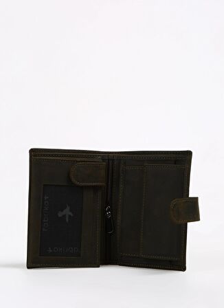 Fabrika Haki Erkek 9x11x2 cm Deri Cüzdan Frk 314 Crayz