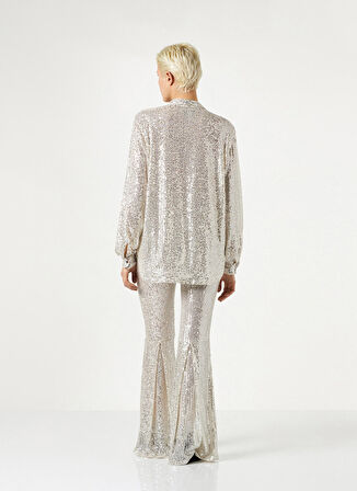 Le Twins Normal Gömlek Yaka Düz Ekru Kadın Gömlek Daniela