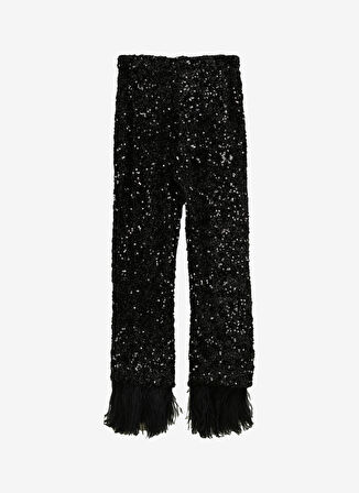 Le Twins Standart Bel Normal Siyah Kadın Pantolon Savy