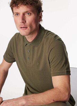 Fabrika Comfort Düz Açık Haki Erkek Polo T-Shirt NOBRO K CEPSIZ