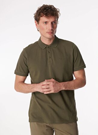 Fabrika Comfort Düz Açık Haki Erkek Polo T-Shirt NOBRO K CEPSIZ