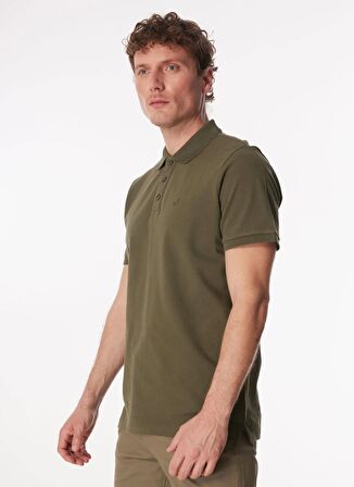 Fabrika Comfort Düz Açık Haki Erkek Polo T-Shirt NOBRO K CEPSIZ