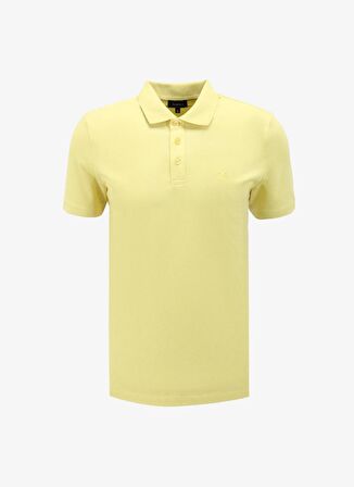 Fabrika Düz Açık Sarı Erkek Polo T-Shirt LEGOLAS Y