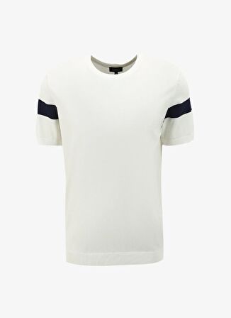 Fabrika Kırık Beyaz Erkek Bisiklet Yaka Basic Kazak F4SM-KZK 0722