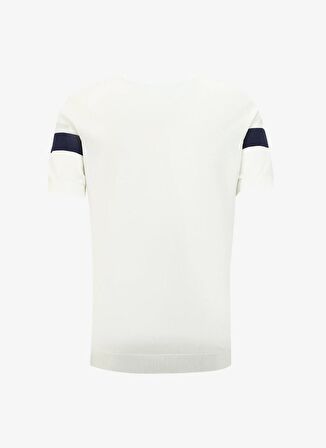 Fabrika Kırık Beyaz Erkek Bisiklet Yaka Basic Kazak F4SM-KZK 0722