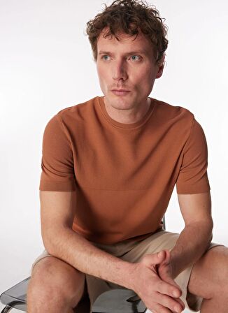 Fabrika Tarçın Erkek Bisiklet Yaka Basic Jakarlı Kazak F4SM-KZK 0710