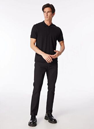 Siyah Erkek Polo Yaka Regular Fit Kazak FC4SM-KZK 0374