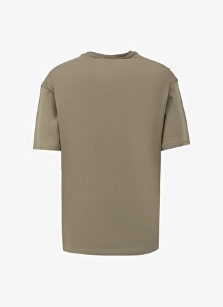 Jeep Haki Erkek Bisiklet Yaka Loose Fit Baskılı T-Shirt C4SM-TST4533