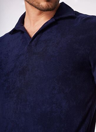 Fabrika Düz Lacivert Polo T-Shirt F4SM-TST 0981